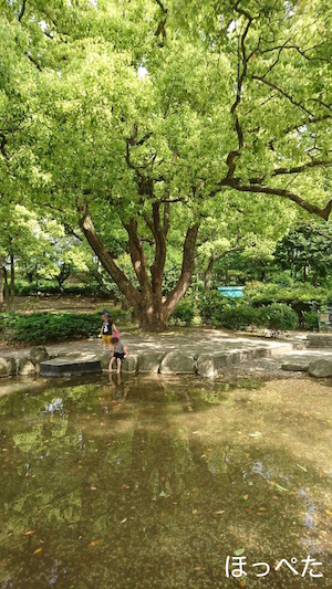 水遊び,鶴舞公園